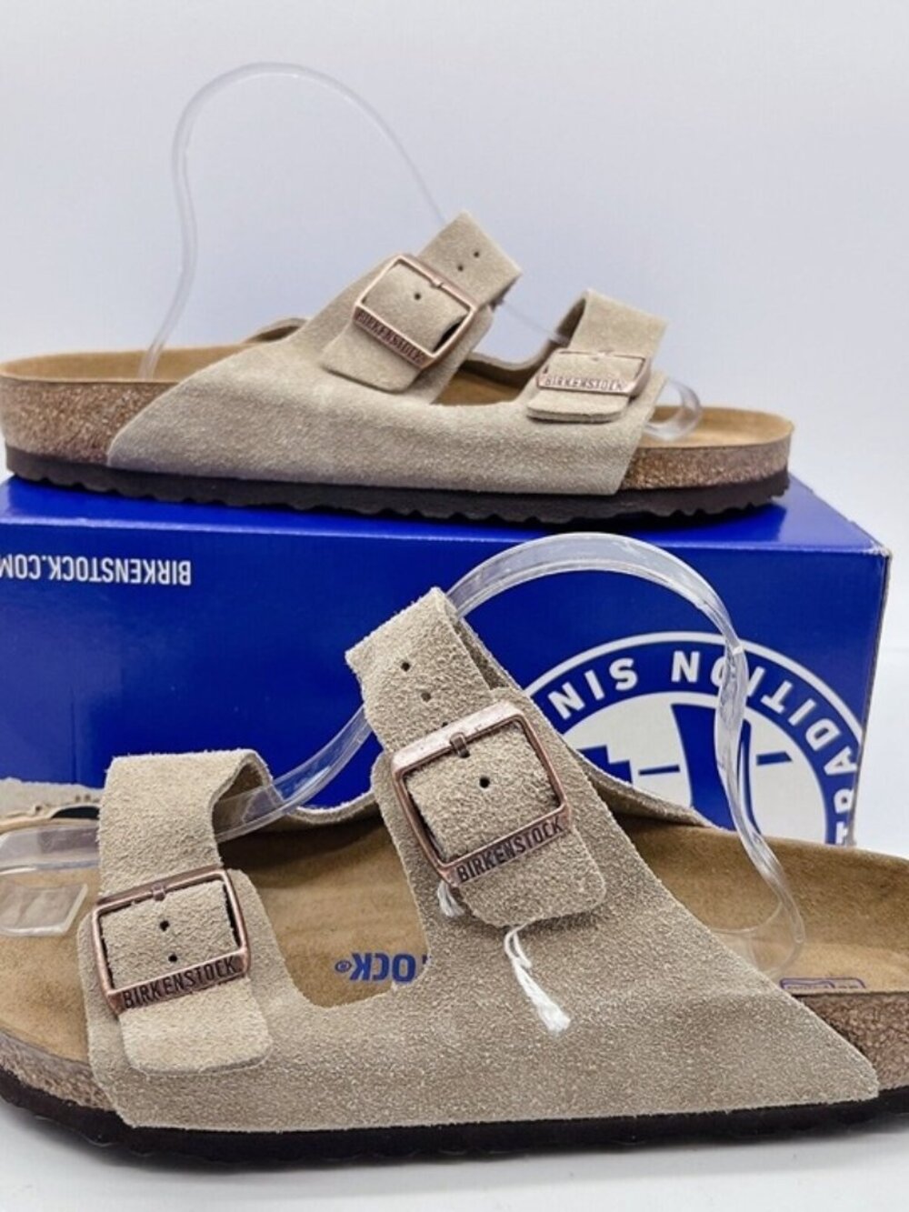 Birkenstock Arizona Taupe leather sandals